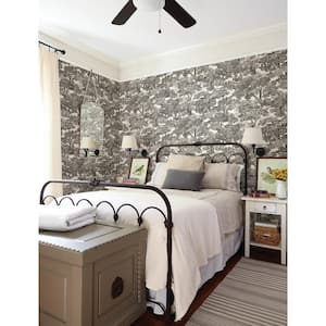 Spinney Black Pre-Pasted Non-Woven Wallpaper