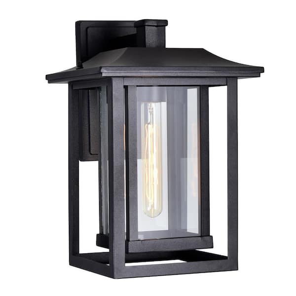 CWI Lighting Winfield 1 Light Black Outdoor Wall Light