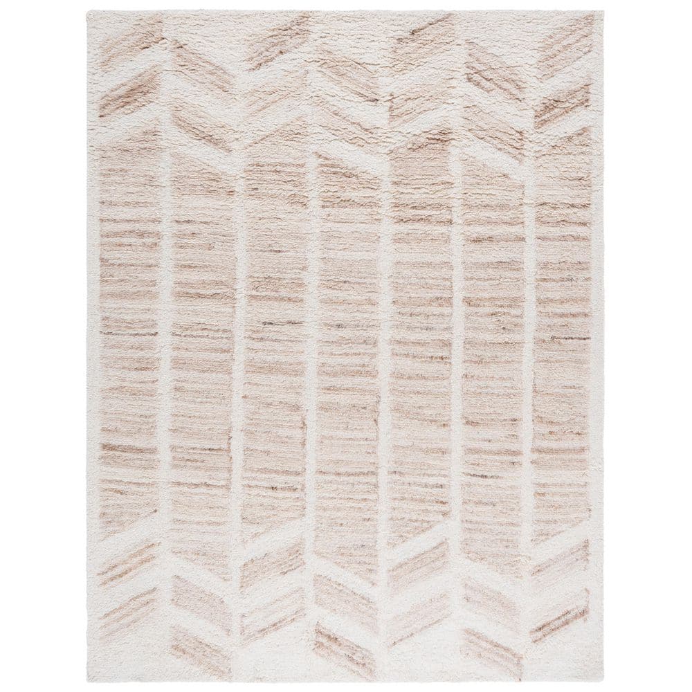 Vermont 8 ft. x 10 ft. Beige/Ivory High-Low Striped Area Rug price history on PriceWatchPro