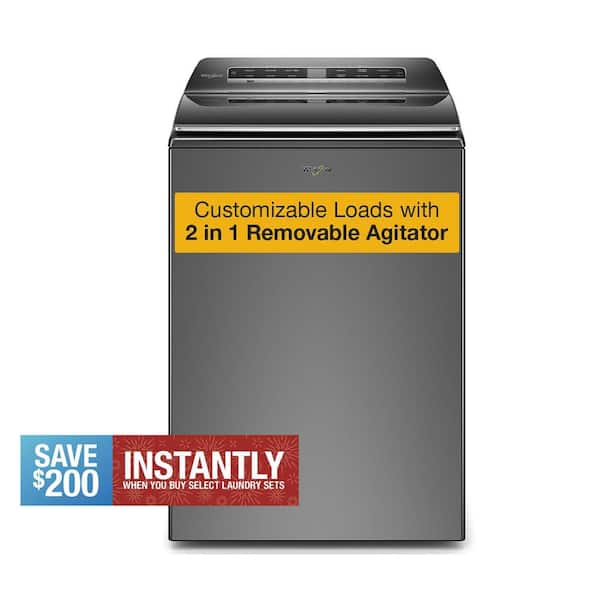 5.2 cu. ft. Smart Top Load Washer in Chrome Shadow