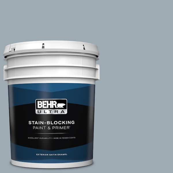 BEHR ULTRA 5 gal. #T13-6 Twilight Satin Enamel Exterior Paint & Primer