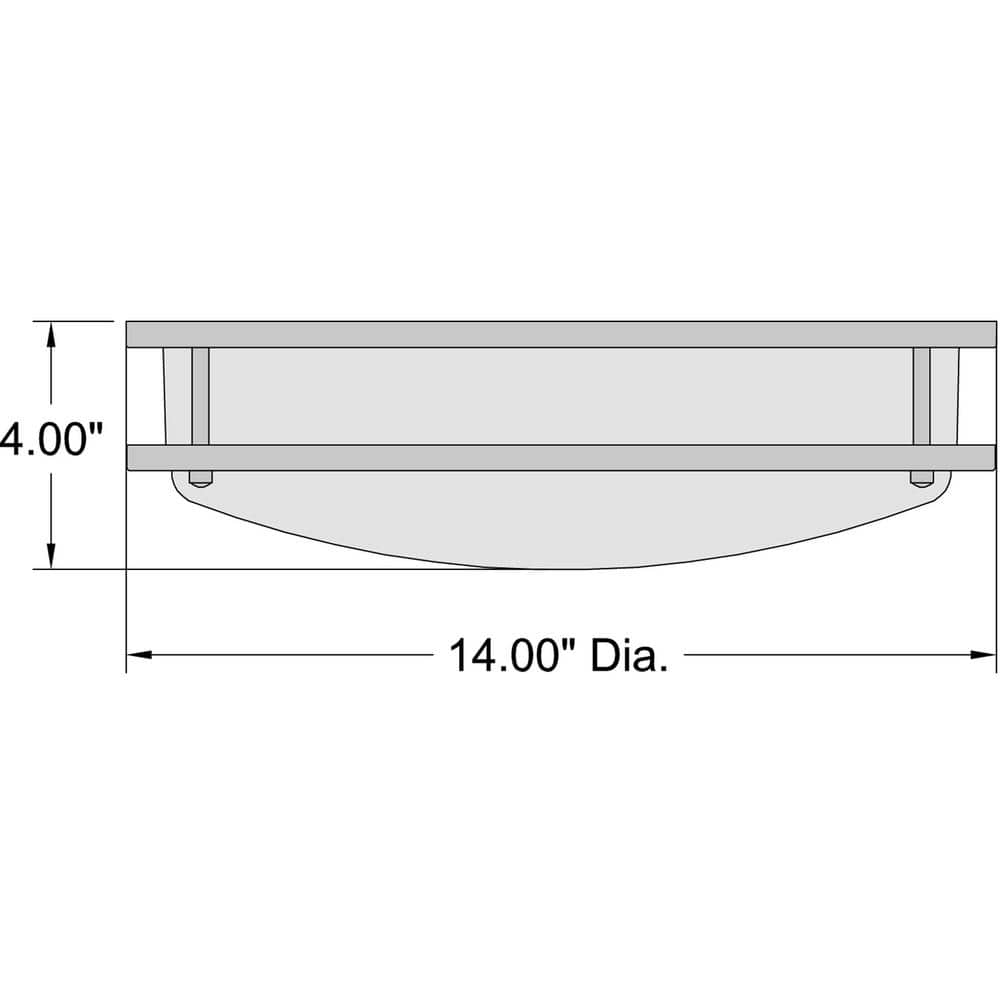 Solero II 14'' Chrome LED Flush Mount Ceiling Light