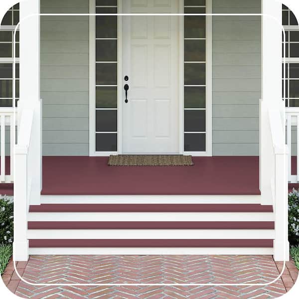 1 gal. #HDC-CL-02 Fine Burgundy Textured Low-Lustre Enamel Interior/Exterior Porch and Patio Anti-Slip Floor Paint