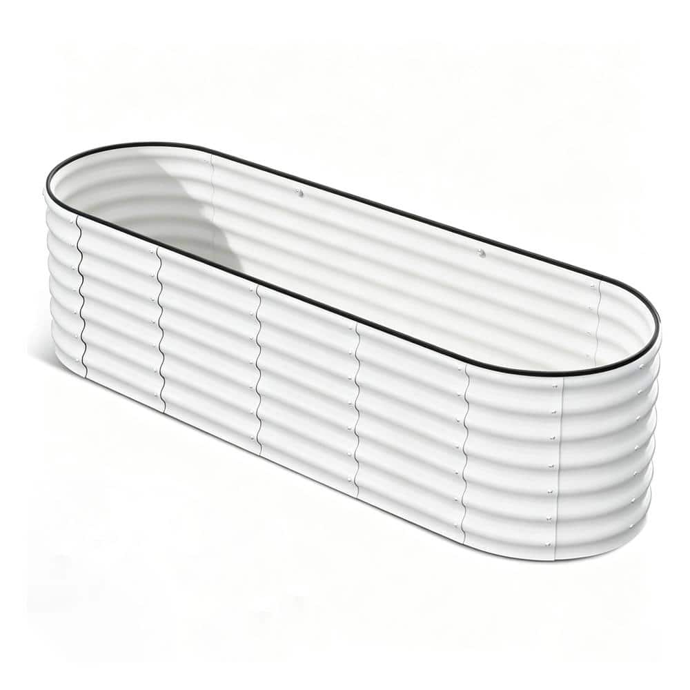 8x2x1ft Beige Galvanized Raised Garden Bed, Large Metal Planter Box for Outdoor Vegetables, Flowers price history on PriceWatchPro