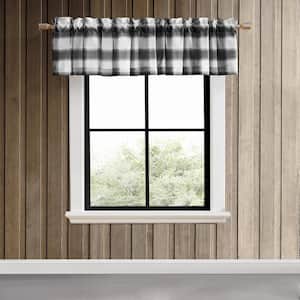 The Home Store Window Valance 60" x 19" Black New in package 