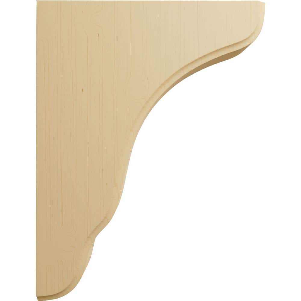 Alder Hand-Carved Wood Bracket Corbel 7.25" x 9.5"