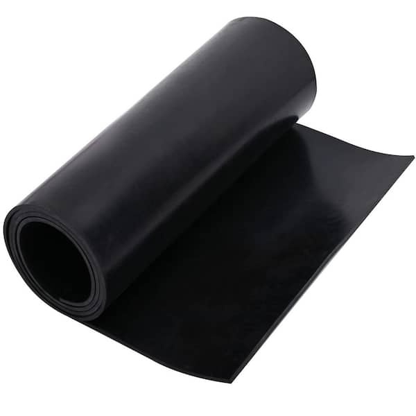 1/8 in. H x 12 in. W x 48 in. L Neoprene Rubber Gasket Strip, Waterproof Rubber Gasket Strip for Warehouse and Gazebo