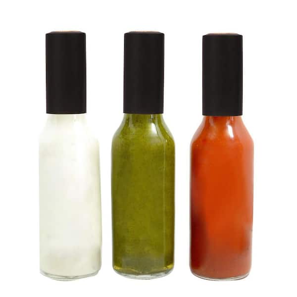 Wudkey 35 Pack 5 oz. Hot Sauce Bottles, Woozy Bottles with Dripper