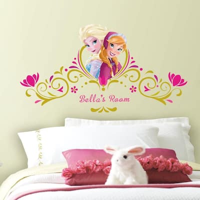 5 in. x 19 in. Frozen SpringTime Custom Headboard 146-Piece Peel and Stick Giant Wall Decal