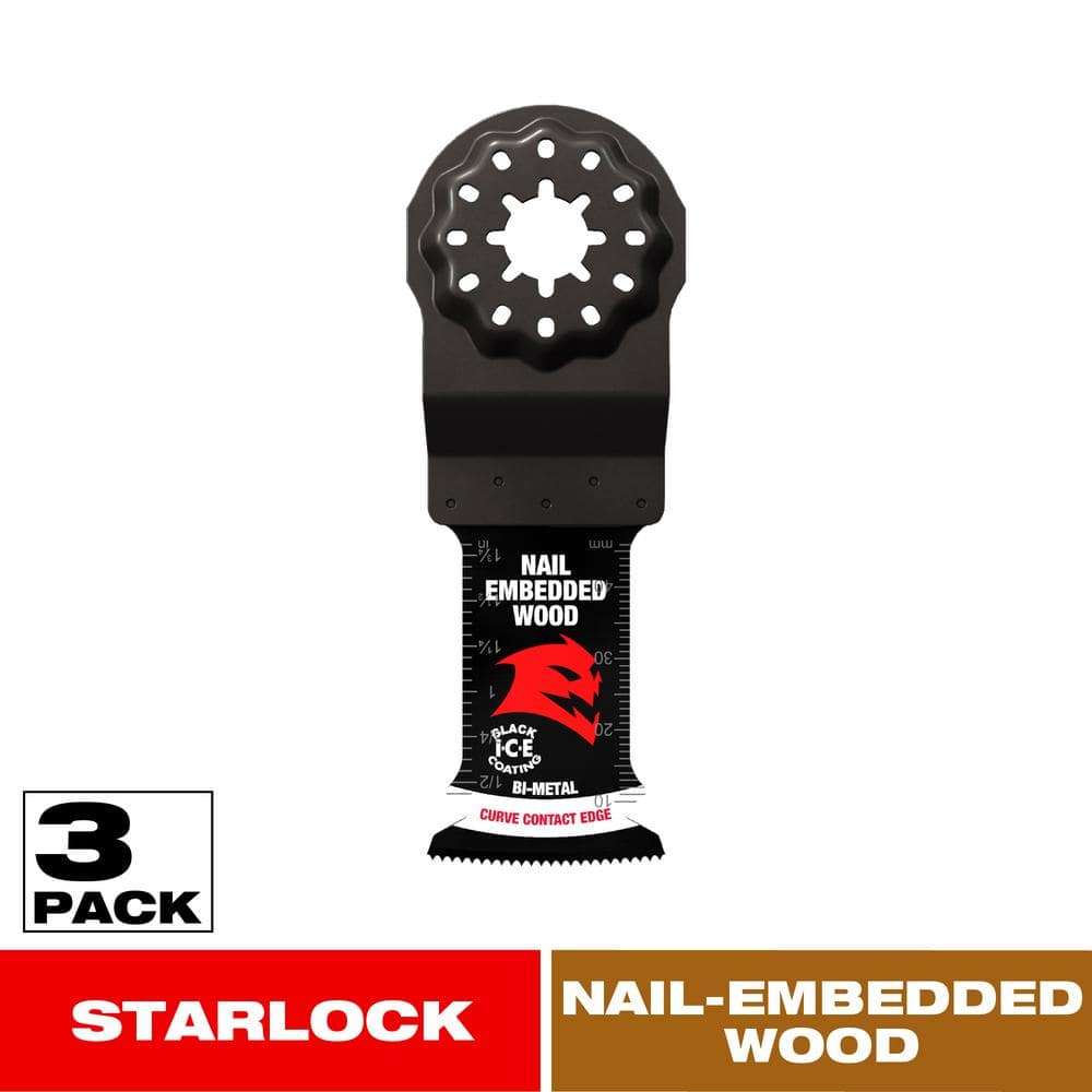 DIABLO 1-1/4 in. Demo Demon Starlock Bi-Metal Oscillating Blades for Nail-Embedded Wood