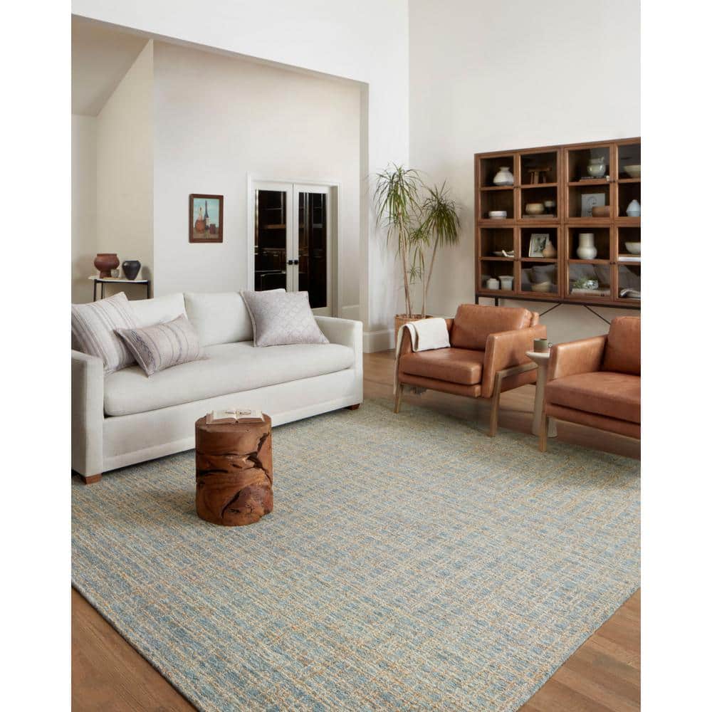 Blue Sand Hand-Tufted Wool Runner Rug 2'6" x 9'9"