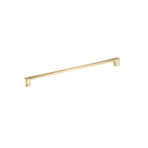 Kent Collection 12-5/8 in. (320 mm) Center-to-Center Satin Brass Contemporary Drawer Pull