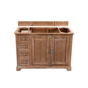 Providence 47.5 in. W x 23.5 in. D x 32.8 in. H Single Bath Vanity Cabinet without Top in Driftwood