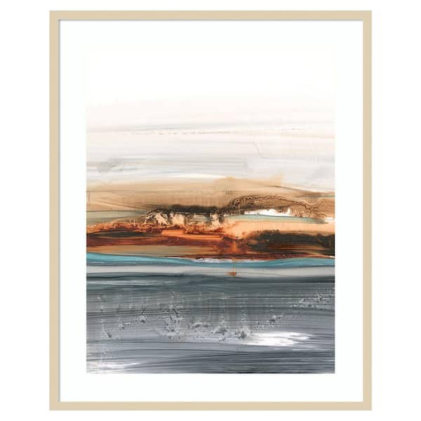 Amanti Art Sienna Dunes II by Ethan Harper 33 in. W x 41 in. H. Wood Framed Wall Art Print Framed in Brown