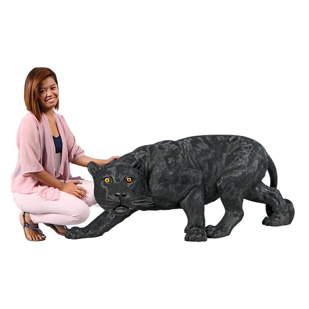 Design Toscano 21 in. H Shadowed Predator Black Panther Grand Statue  NE150002 - The Home Depot