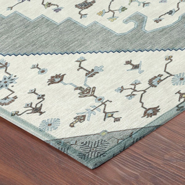 Chantille Machine Washable Indoor/Outdoor Abstract ACN2472 Ivory 2 ft. x 3 ft. Area Rug