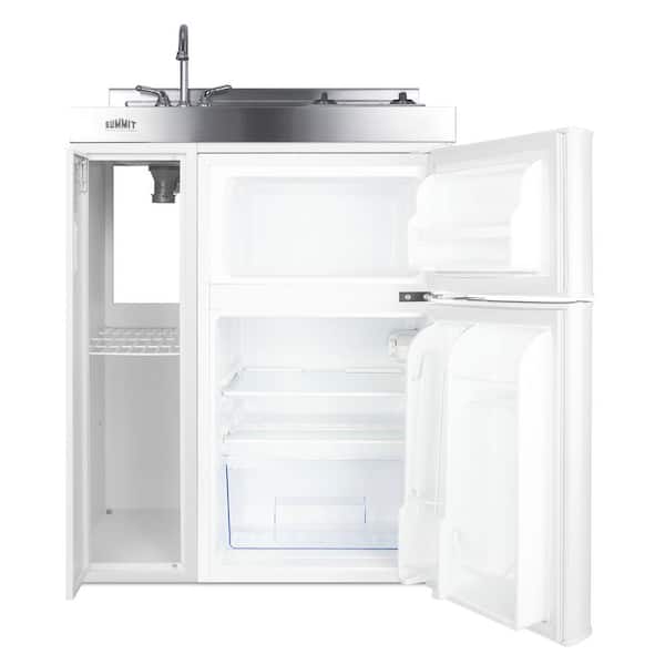 Summit Appliance 60 in. Compact Kitchen in White C60ELGLASS1P - The Home  Depot