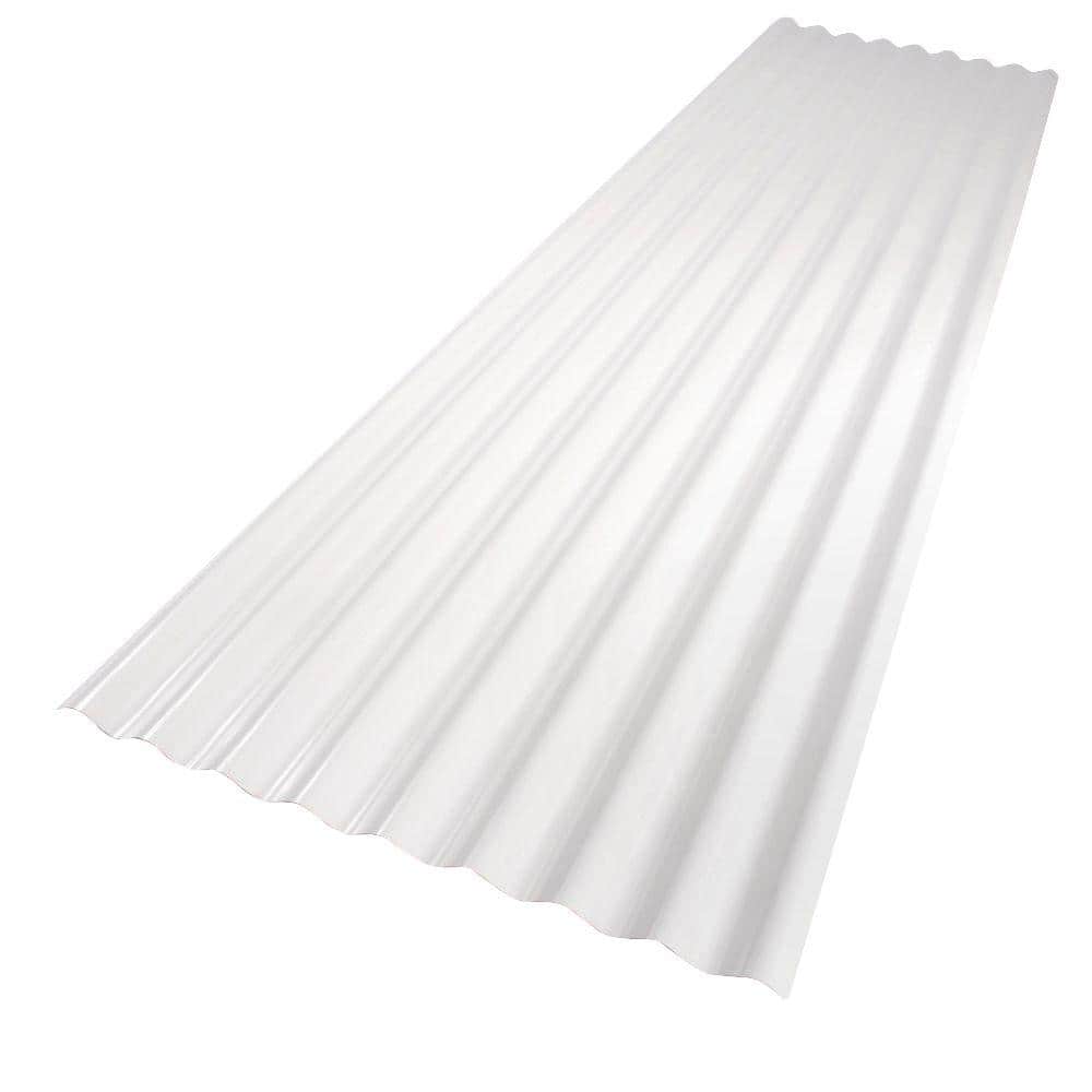 White Pvc Roof Panel, Corrugated Plastic Roof Sheets Home Depot