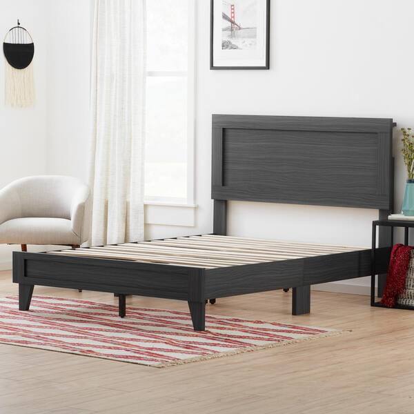 Brookside Leah Classic Wood White Queen Platform Bed Hanaposy