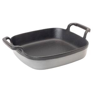 6 in. Enameled Weathered Gray Baking Dish
