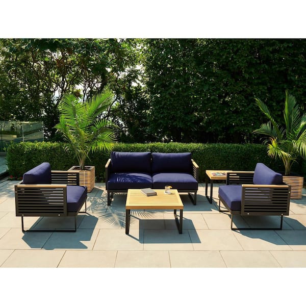 NewAge Products Monterey 4-Seater 5-Piece Aluminum Outdoor Patio