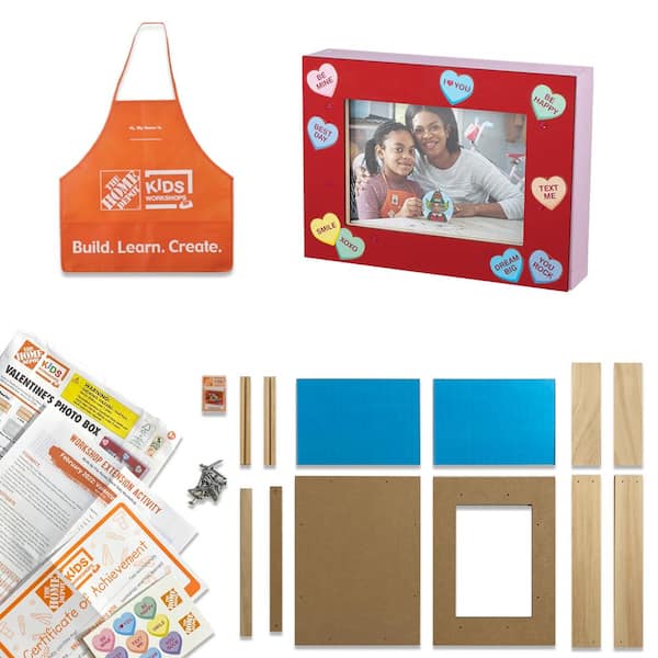 KIDS WORKSHOPS Valentine's Photo Box Kit Pack