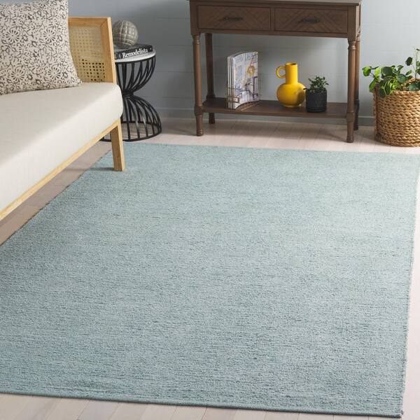 Montauk 3 ft. x 5 ft. Turquoise Modern Solid Area Rug