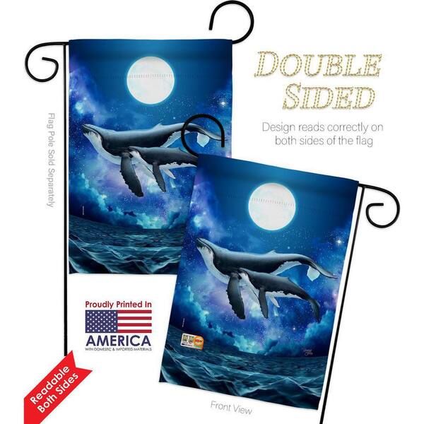 Garden Flags, Blue Fish Flags Durable Polyester Flags 5ft x 3ft