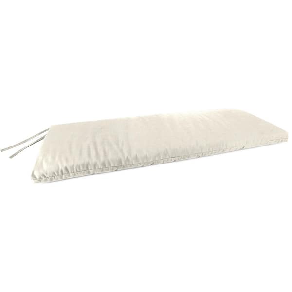 Jordan Manufacturing 48 in. W x 18 in. D x 3.5 in. T Rectangular Outdoor Bench Cushion in Celosia Cream
