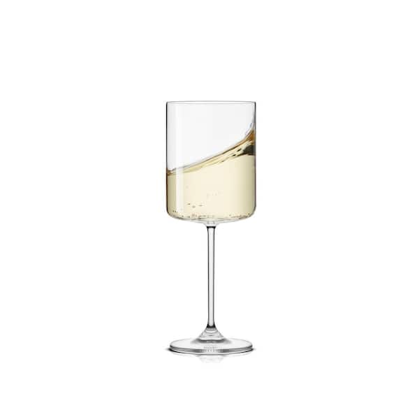 JoyJolt Claire, White Wine, 10.7 oz. (Set of 2)