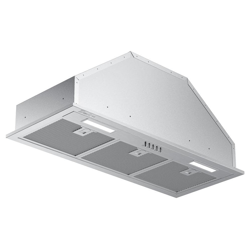 30 in. 500 CFM Ducted Insert Range Hood in Stainless Steel with Mesh Filter, 3-Speed Fan and LED Lights