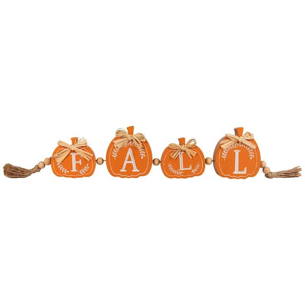 Mini Pumpkins Wooden Fall Harvest Sign-22 in.