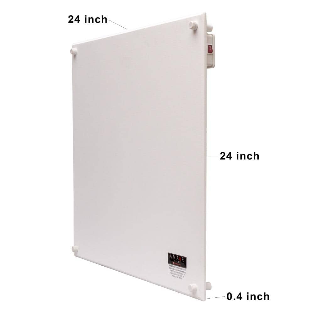White 400W Convection Wall Mounted Space Heater