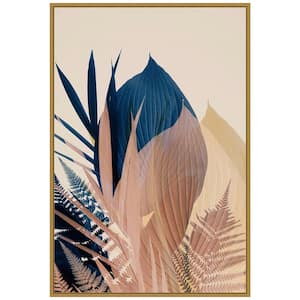Pastel Jungle Plants 3 in. by Ian Winstanley 1-Piece Floater Frame Color Nature Photography Wall Art 33 in. x 23 in. .