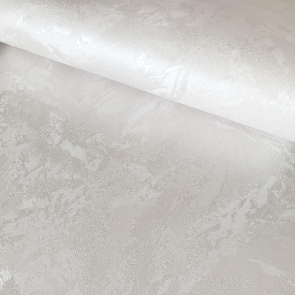Marble Embossed Wallpaper in Pearl