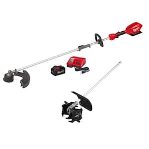 Milwaukee M18 Fuel 18V Lithium-Ion Brushless Cordless Quik-Lok String Grass Trimmer w/Brush Cutter & Hegde Trimmer Attachments