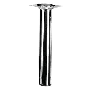 7.8 in. Chrome Oval Table Leg Set (Set of 4)