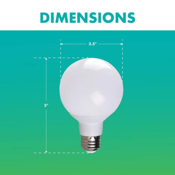 Simply Conserve 40-Watt Equivalent G25 Soft White Dimmable 25,000-Hour LED Light Bulb (24-Pack)