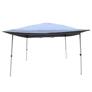12 ft. W x 12 ft. D x 6.7 ft. H Steel Frame Grey Outdoor Patio Pop-Up Gazebo Tent with Storage Bag