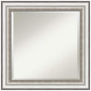 Salon Silver 25.25 in. H x 25.25 in. W Framed Wall Mirror