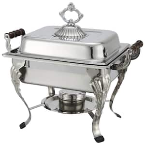 4 qt. Stainless Steel Crown Half-size Chafing Dish