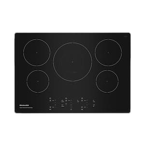 30 in. Electric Induction Modular Cooktop in Black Stainless Steel with 5 Elements