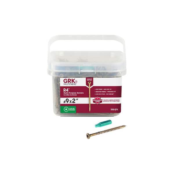 #9 x 2 in. Star Drive Torx Bugle Head R4 Multi-Purpose Wood Screw (330-Pack)