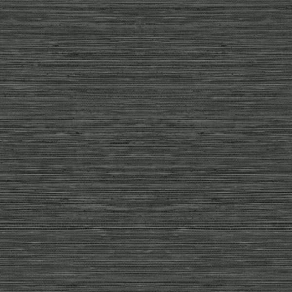 Seabrook Designs Stone Grey Sisal Hemp Embossed Vinyl Unpasted Wallpaper Roll (60.75 sq. ft.)