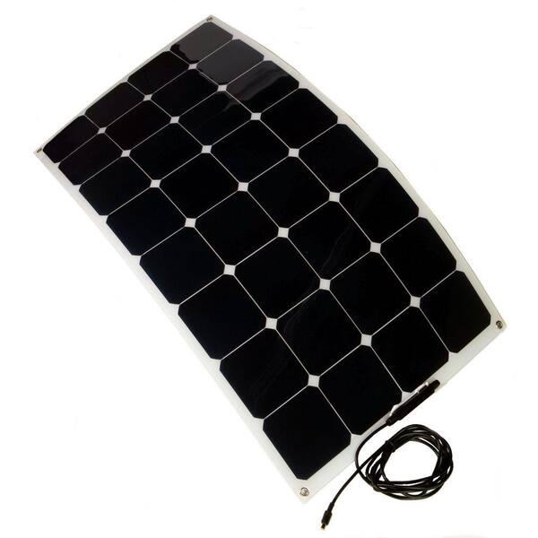 Grape Solar PhotoFlex 100-Watt Monocrystalline Solar Panel with 8 mm Barrel Connector
