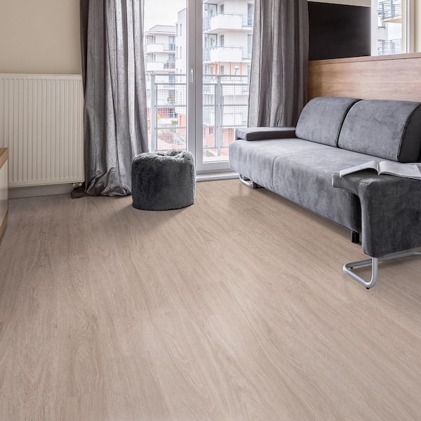 Washed Elm 6 MIL x 6 in. x 48 in. Glue Down Luxury Vinyl Plank Flooring (36 sq. ft. / case)