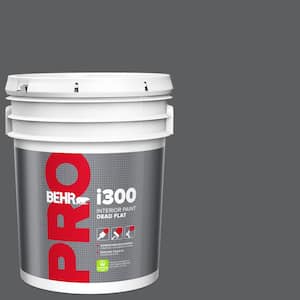 5 gal. #N500-6 Graphic Charcoal Dead Flat Interior Paint