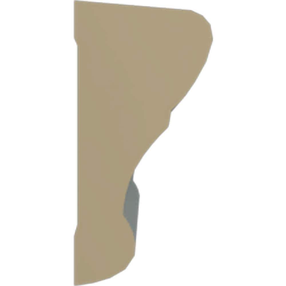 White Polyurethane Crown Panel Moulding, 94.5 Inches