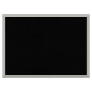 Silver Leaf Wood Framed Black Corkboard 30 in. x 22 in. Bulletin Board Memo Board