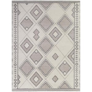 Mariska Taupe 5 ft. x 7 ft. Geometric Area Rug